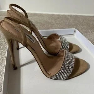 Steve madden fierce rhinestone slingback heeled sandals cheap